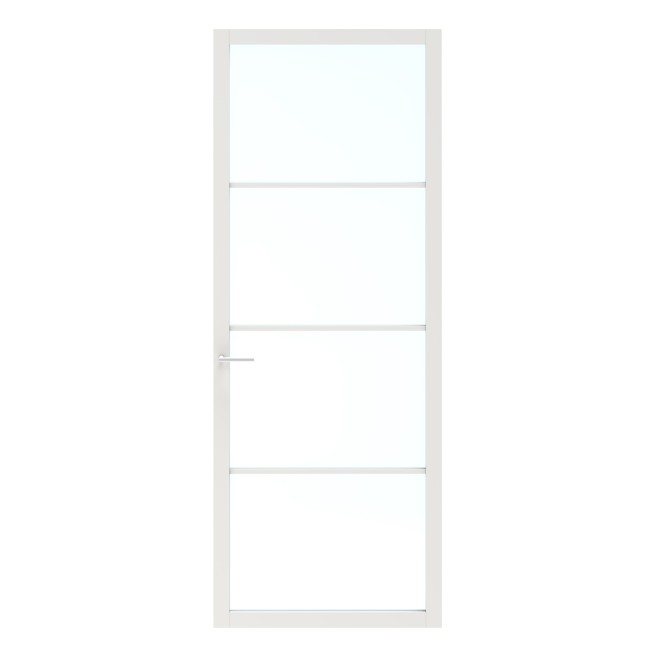Binnendeur Skantrae SSL 14604 Blank Glas Wit Gelakt